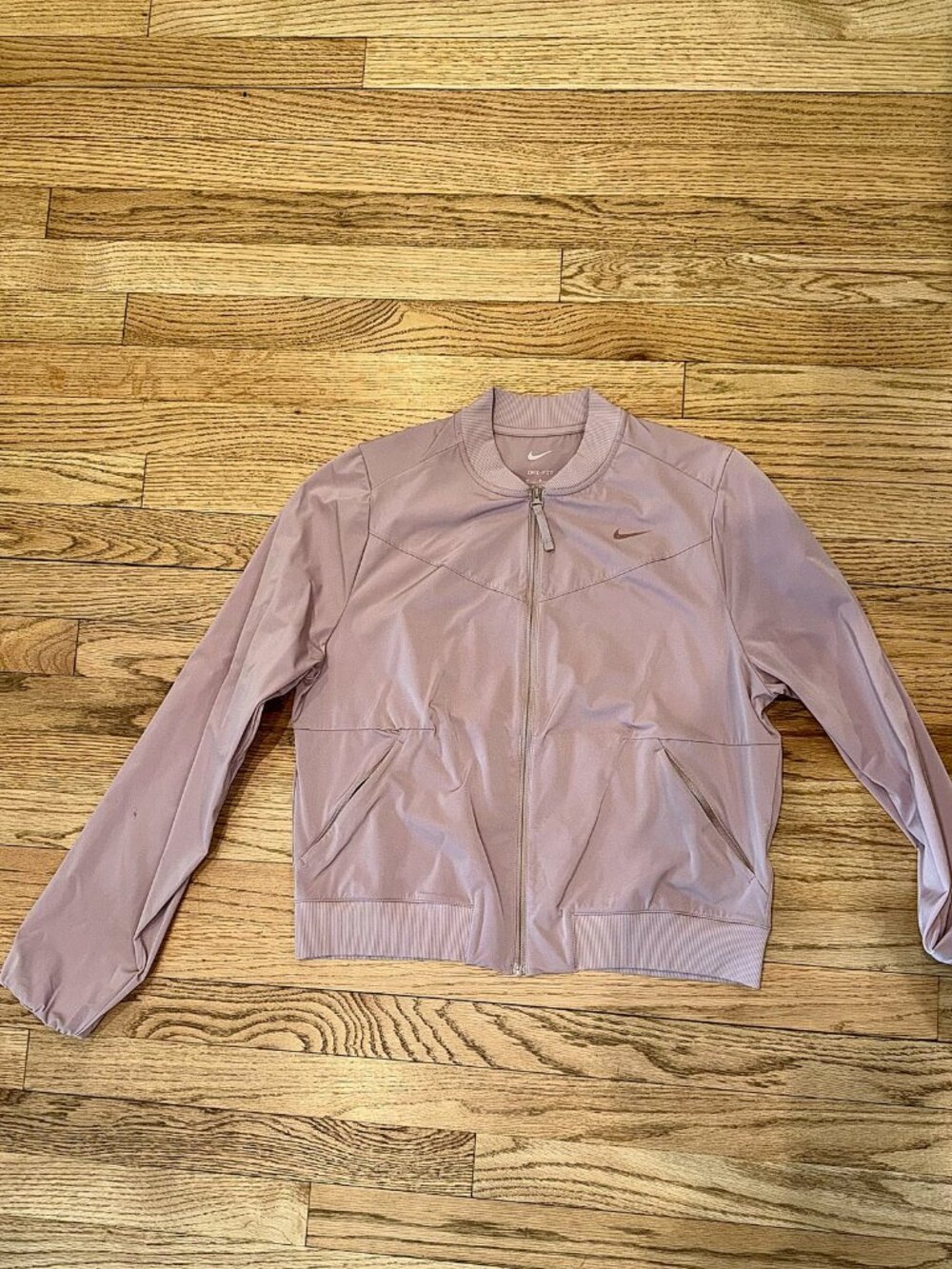 Nike Dri-FIT Bliss Bomber Jacket Diffused Taupe Women's M